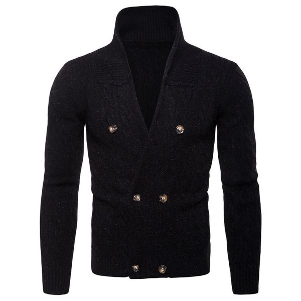 sweatercoat men 2020 autumn winter double breasted thicken knitted sweater male men's knitwear brand clothing, White;black
sweatercoat men 2020 autumn winter double breasted thicken knitted sweater male men's knitwear brand clothing, White;black
