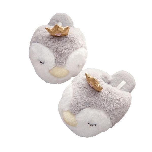 girls indoor three-dimensional crown penguin warm ladies slippers cute animals winter home warm plush silent slippers, Black
girls indoor three-dimensional crown penguin warm ladies slippers cute animals winter home warm plush silent slippers, Black