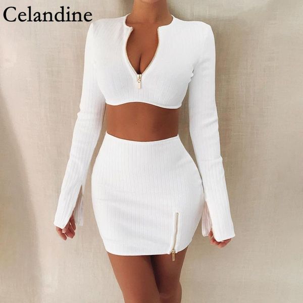 celandine two piece set women y2k long sleeve crop and bodycon zipper skrits black white casual plus size outfits 2020, Gray
celandine two piece set women y2k long sleeve crop and bodycon zipper skrits black white casual plus size outfits 2020, Gray
