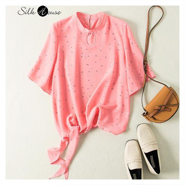silk short sleeve women's care machine design small majority silk t-shirt 2021 summer new, White
silk short sleeve women's care machine design small majority silk t-shirt 2021 summer new, White