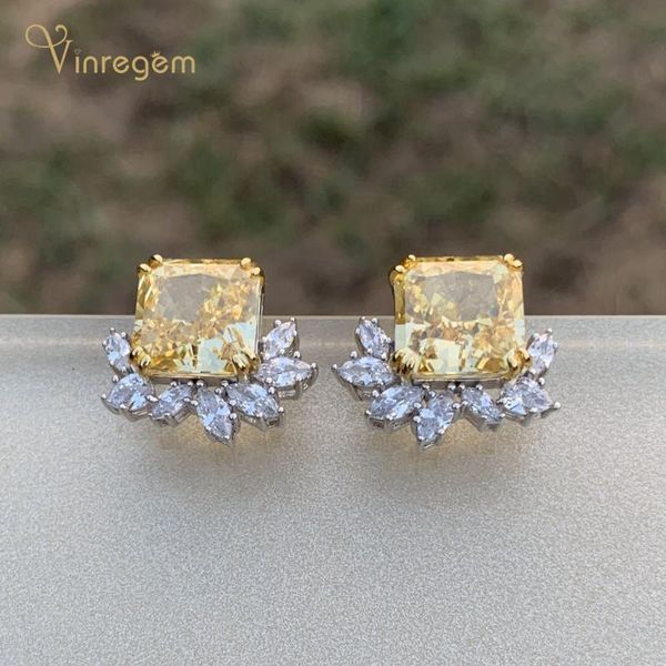 vinregem 100% 925 sterling silver created moissanite gemstone wedding engagement luxury ear studs earrings fine jewelry gift, Golden;silver
vinregem 100% 925 sterling silver created moissanite gemstone wedding engagement luxury ear studs earrings fine jewelry gift, Golden;silver