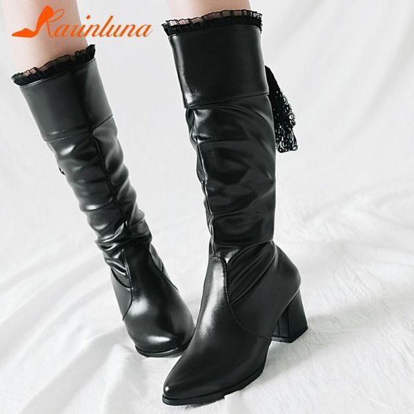 boots plus size 33-43 leisure shoes women 2021 arrivals pointed toe mid-calf slip-on pleated square thick heels lace1, Black
boots plus size 33-43 leisure shoes women 2021 arrivals pointed toe mid-calf slip-on pleated square thick heels lace1, Black