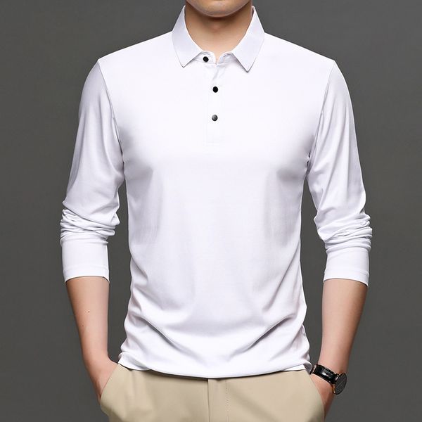 2021 new mercerized longsleeve cotton male polo shirt mark gray poloshirt thin man adjust autumn quality more size breathable 5sd4, White;black
2021 new mercerized longsleeve cotton male polo shirt mark gray poloshirt thin man adjust autumn quality more size breathable 5sd4, White;black