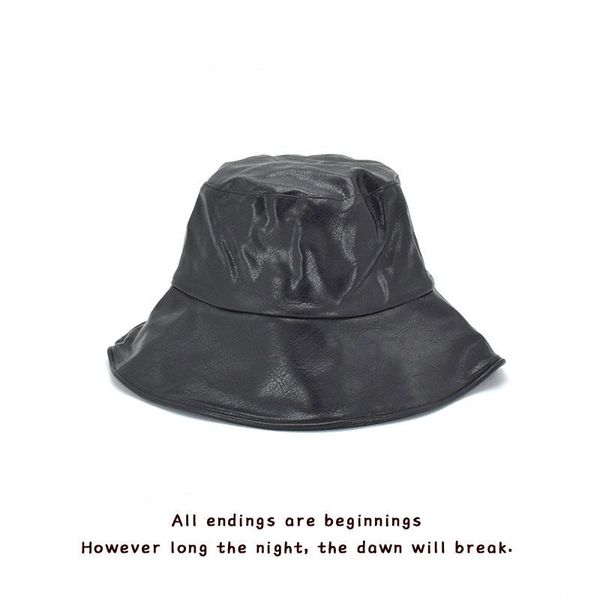 wide brim hats fashion pu bucket hat leather fishing cap soild foldable hiking hip-hop street waterproof panama for women and men, Blue;gray
wide brim hats fashion pu bucket hat leather fishing cap soild foldable hiking hip-hop street waterproof panama for women and men, Blue;gray