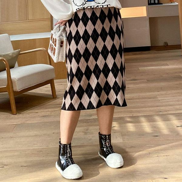 skirts vintage autumn women knitted oversize elegant contrast color argyle high-waisted plaid bottoms fashion 2021, Black
skirts vintage autumn women knitted oversize elegant contrast color argyle high-waisted plaid bottoms fashion 2021, Black