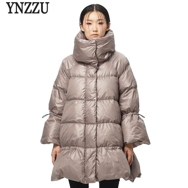 women's down & parkas ynzzu winter jackets loose solid 90% white duck coats stand collar warm female jacket yo398, Black
women's down & parkas ynzzu winter jackets loose solid 90% white duck coats stand collar warm female jacket yo398, Black