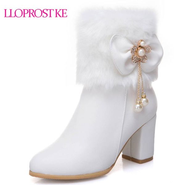 Lloprost ke Women Thick High Heel Side Zipper Ankle Boots Round Toe Winter Shoes Black White Short Boots Plus Size 33-52 D723
Lloprost ke Women Thick High Heel Side Zipper Ankle Boots Round Toe Winter Shoes Black White Short Boots Plus Size 33-52 D723