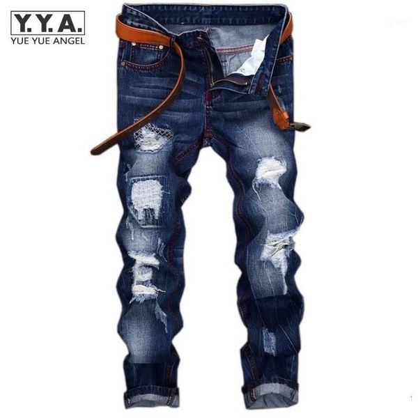 men's jeans personality punk mens trousers hole ripped denim pants back 2021 fashion embroidery cowboy retro pantalones 1, Blue
men's jeans personality punk mens trousers hole ripped denim pants back 2021 fashion embroidery cowboy retro pantalones 1, Blue