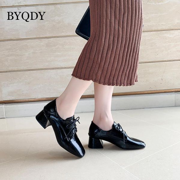 dress shoes byqdy 2021 high heels women mary janes thick heel pumps lace-up work autumn fall footwear square toes, Black
dress shoes byqdy 2021 high heels women mary janes thick heel pumps lace-up work autumn fall footwear square toes, Black