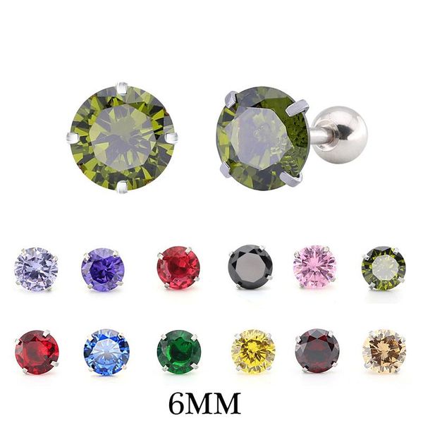 stud 1 pcs/bag size 6mm 4 colors titanium needle true zircon ear studs boys and girls earrings ball push for diy party, Golden;silver
stud 1 pcs/bag size 6mm 4 colors titanium needle true zircon ear studs boys and girls earrings ball push for diy party, Golden;silver