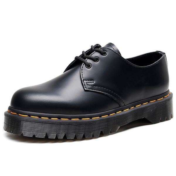 new thick-soled women's martin low-cut british-style women toe round-toe student leather occasional platform short boots nara, Black
new thick-soled women's martin low-cut british-style women toe round-toe student leather occasional platform short boots nara, Black