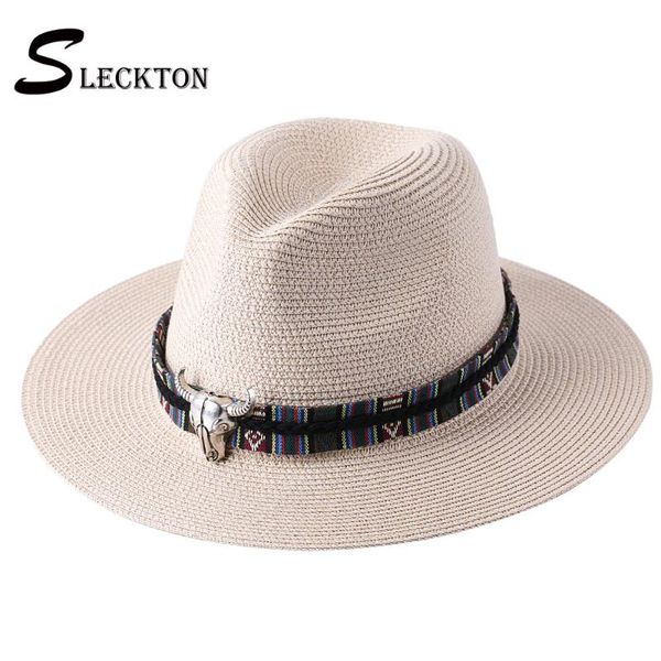 slcketon 2021 summer sun hat for women and men fashion straw hat beach visors caps panama fedoras jazz cap s1271, Blue;gray
slcketon 2021 summer sun hat for women and men fashion straw hat beach visors caps panama fedoras jazz cap s1271, Blue;gray