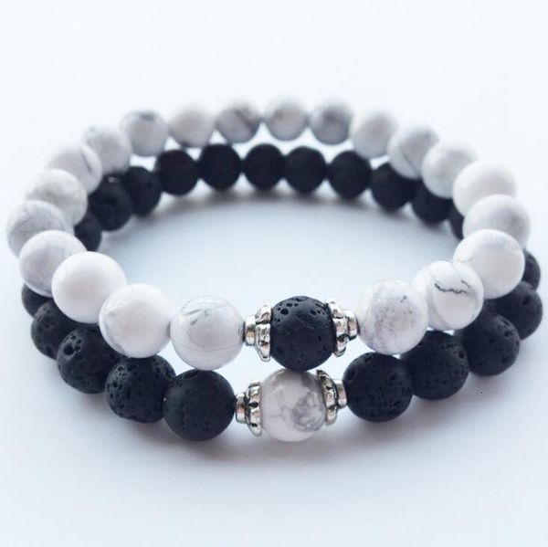 white natural volcanic stone new lava turquoise bracelet lovers handmade beads bracelets for men women jewelryzlbs, Black
white natural volcanic stone new lava turquoise bracelet lovers handmade beads bracelets for men women jewelryzlbs, Black