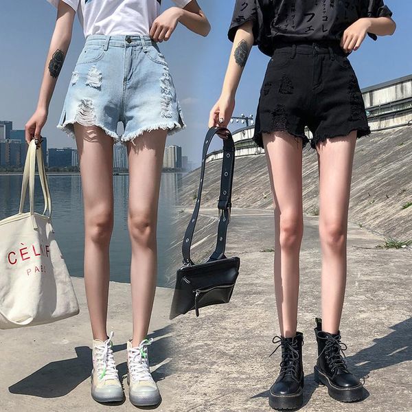 high wait moustache effect wide leg pants women jeans shorts ladies' denim short pants, White;black
high wait moustache effect wide leg pants women jeans shorts ladies' denim short pants, White;black