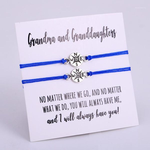 a set- grandma granddaughter compass adjustable bracelets mother daughter bracelets women girls jewelry1, Golden;silver
a set- grandma granddaughter compass adjustable bracelets mother daughter bracelets women girls jewelry1, Golden;silver