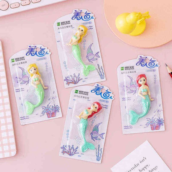 8079 lovely mermaid modeling card eraser set student creative stationery rubber gift
8079 lovely mermaid modeling card eraser set student creative stationery rubber gift