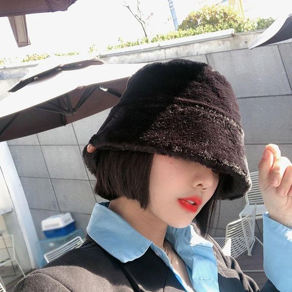 wide brim hats autumn winter thick plush fisherman hat fashionable retro women summer bucket, Blue;gray
wide brim hats autumn winter thick plush fisherman hat fashionable retro women summer bucket, Blue;gray