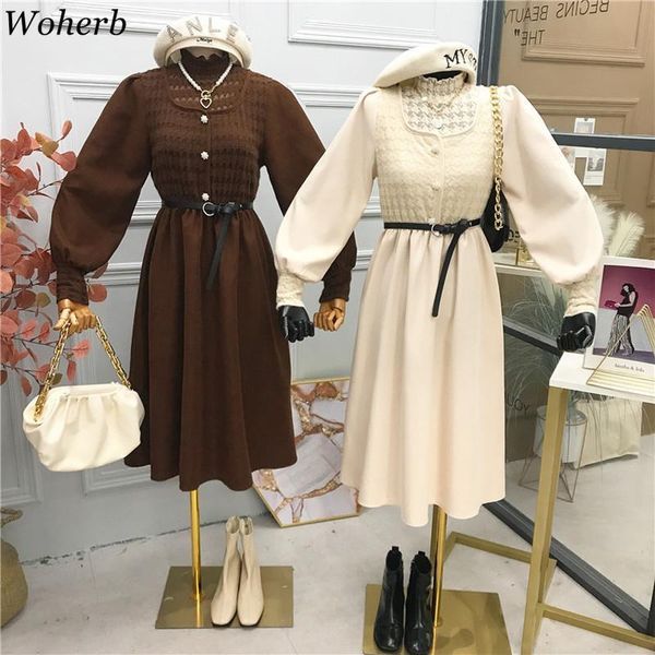 woherb slim талия платье женщин винтаж кружевной патч слойного рукава vestido femme сплошной цвет 2020 осень длинные повседневные платья оде, Black;gray
woherb slim талия платье женщин винтаж кружевной патч слойного рукава vestido femme сплошной цвет 2020 осень длинные повседневные платья оде, Black;gray