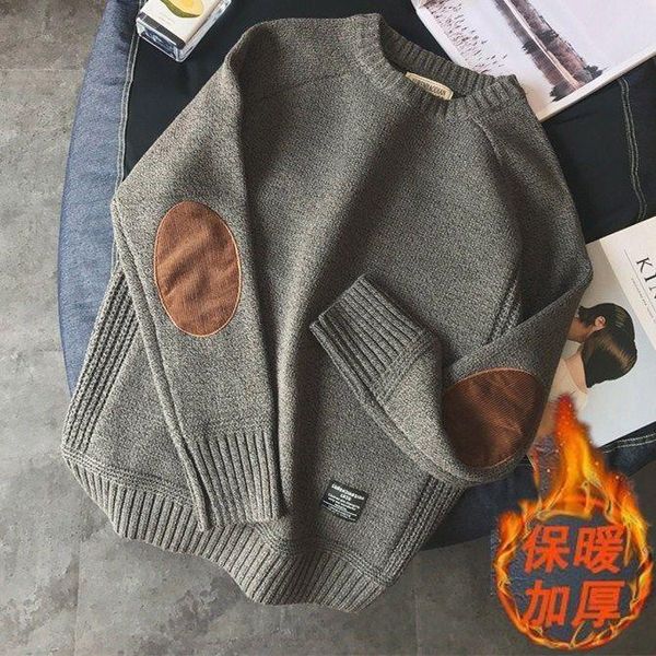 japanese style retro pullover sweater men's college style patch stitching contrast color thick round neck sweater men's, White;black
japanese style retro pullover sweater men's college style patch stitching contrast color thick round neck sweater men's, White;black