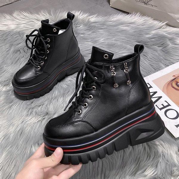 2020 winter woman plush ankle boots ulzzang chunky platform fashion leather gladiator women shoes wedges padded boots ladies 7cm, Black
2020 winter woman plush ankle boots ulzzang chunky platform fashion leather gladiator women shoes wedges padded boots ladies 7cm, Black