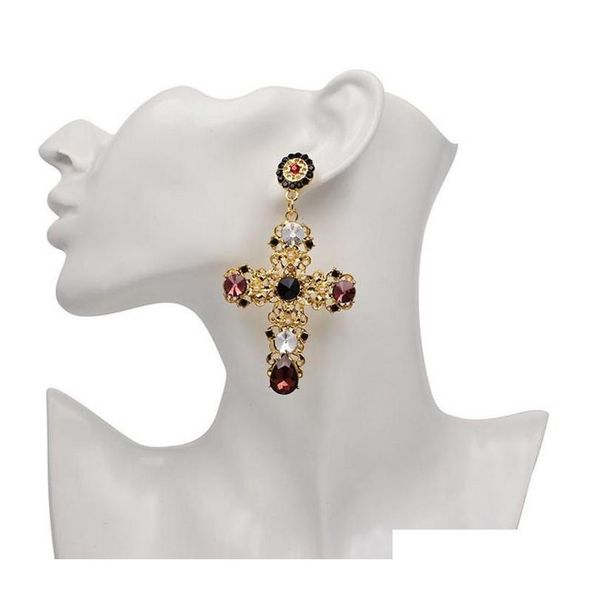 vintage black red blue crystal hollow out cross drop earrings for women bohemian large long dangle ear sqcvpu dh_seller2010, Silver
vintage black red blue crystal hollow out cross drop earrings for women bohemian large long dangle ear sqcvpu dh_seller2010, Silver
