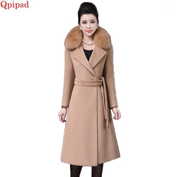 women's wool & blends 4xl coats 2021 autumn winter slim woolen jackets women temperament long lady loose overcoat1, Black
women's wool & blends 4xl coats 2021 autumn winter slim woolen jackets women temperament long lady loose overcoat1, Black