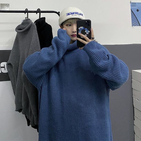 sweater coat women's 2020 new autumn / winter korean version ins lazy style, and easy to wear high collar1, White;black