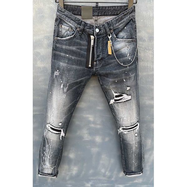 mens rips stretch black jeans fashion slim fit washed motocycle denim pants panelled hip hop trousers 4tbr, Blue
mens rips stretch black jeans fashion slim fit washed motocycle denim pants panelled hip hop trousers 4tbr, Blue