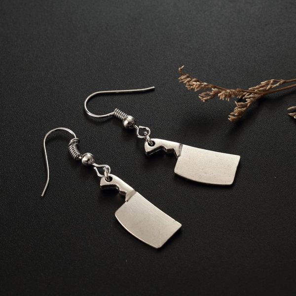 dangle & chandelier hip hop metal knife down punk rock design earrings for men and women fashion jewelry gifts, Silver
dangle & chandelier hip hop metal knife down punk rock design earrings for men and women fashion jewelry gifts, Silver