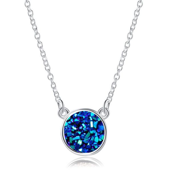 vintage handmade jewelry with silver color druzy stone statement choker long pendant necklace for women wedding gift
vintage handmade jewelry with silver color druzy stone statement choker long pendant necklace for women wedding gift