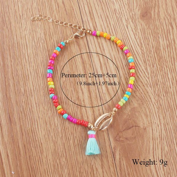 factory price for ethnic colorful small tassels beads anklets women shell charm ankle bohemian bead chain bracelets foot, Black
factory price for ethnic colorful small tassels beads anklets women shell charm ankle bohemian bead chain bracelets foot, Black