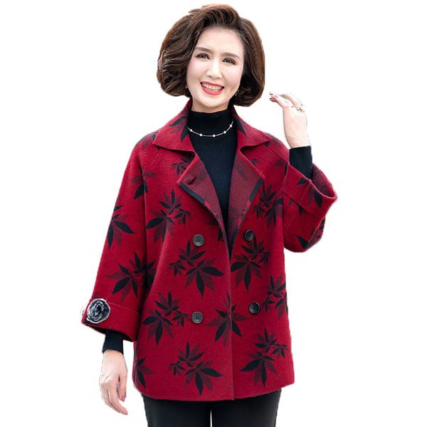 2021 new spring wool jacket elderly women knitt sweaters blended woolen cardigan jackets outerwear dress mother ebni, Black
2021 new spring wool jacket elderly women knitt sweaters blended woolen cardigan jackets outerwear dress mother ebni, Black