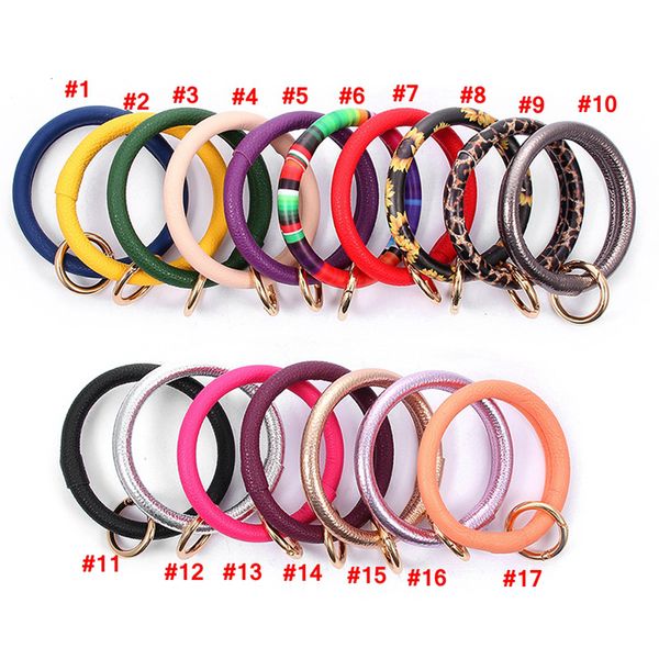 leather wristr bracelet chain pu ring pendant wristbands sports keychain bracelets round key rings 17colors ljja3182, Silver
leather wristr bracelet chain pu ring pendant wristbands sports keychain bracelets round key rings 17colors ljja3182, Silver
