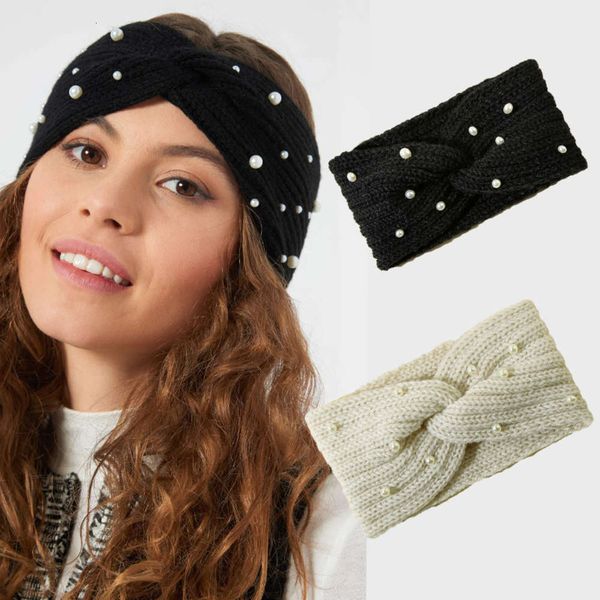 winter pearl knitted cross headbands solid turban cross knot crochet head wrap for women girls ear warmer hair accessories, Silver
winter pearl knitted cross headbands solid turban cross knot crochet head wrap for women girls ear warmer hair accessories, Silver