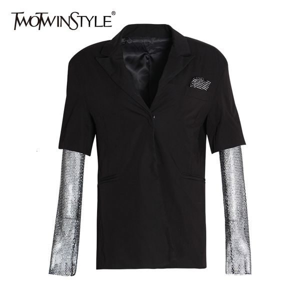 diamonds mesh long sleeve patchwork black blazer coat women autumn elegant ladies fashion clothing streetwear y201026, White;black
diamonds mesh long sleeve patchwork black blazer coat women autumn elegant ladies fashion clothing streetwear y201026, White;black