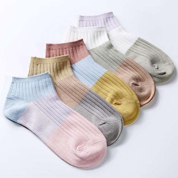 spring and summer new women's boat socks breathable multi color stitching socks children's versatile trend invisible wo, Black;white
spring and summer new women's boat socks breathable multi color stitching socks children's versatile trend invisible wo, Black;white