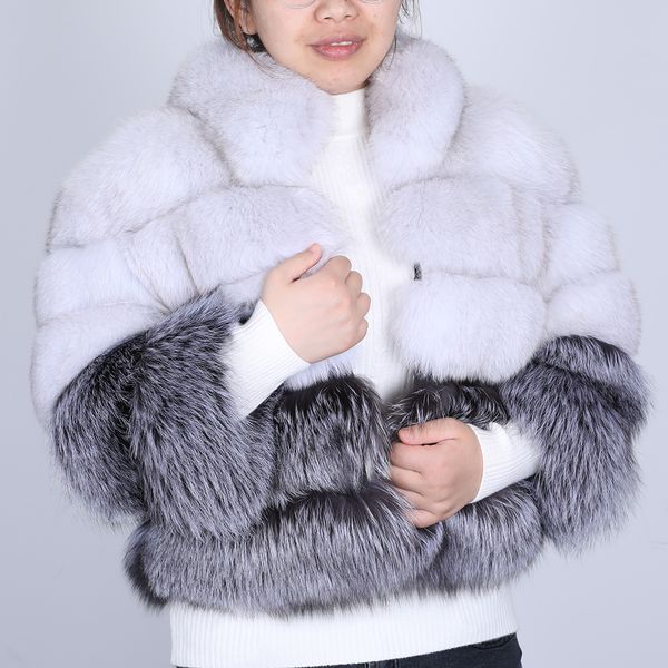 2021 new long-sleeved collar 100% real jacket elegant fox fur coat natural ladies ce95, Black
2021 new long-sleeved collar 100% real jacket elegant fox fur coat natural ladies ce95, Black
