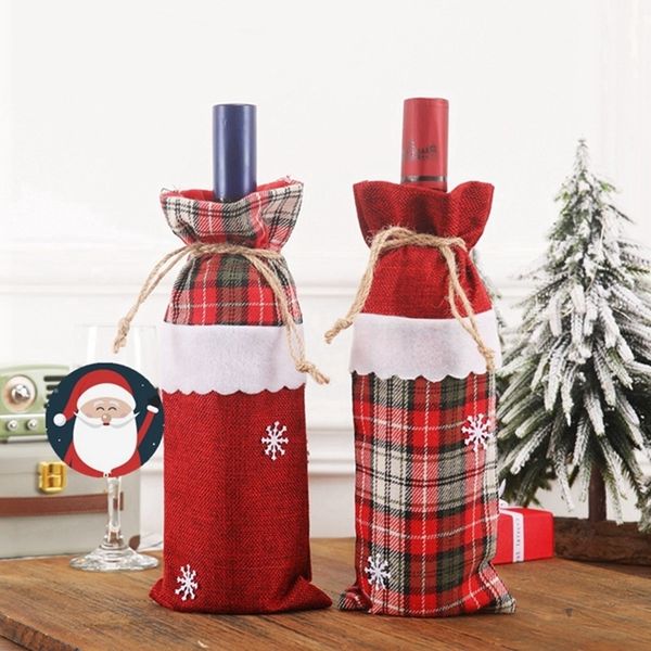 christmas wine bottle cover wine champagne bottle bag plaid for party home decor christmas decorations supplies
christmas wine bottle cover wine champagne bottle bag plaid for party home decor christmas decorations supplies