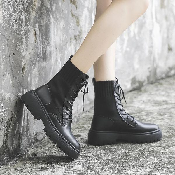 boots women's 2021 autumn and winter british wind round head thick with ankle anti-skid strap handsome bo, Black
boots women's 2021 autumn and winter british wind round head thick with ankle anti-skid strap handsome bo, Black