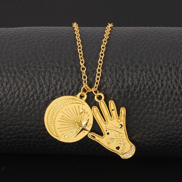 chokers charm necklace hand & moon star,2021 spring fashion jewelry europe link chain vintage gift for women men cosplay, Golden;silver
chokers charm necklace hand & moon star,2021 spring fashion jewelry europe link chain vintage gift for women men cosplay, Golden;silver