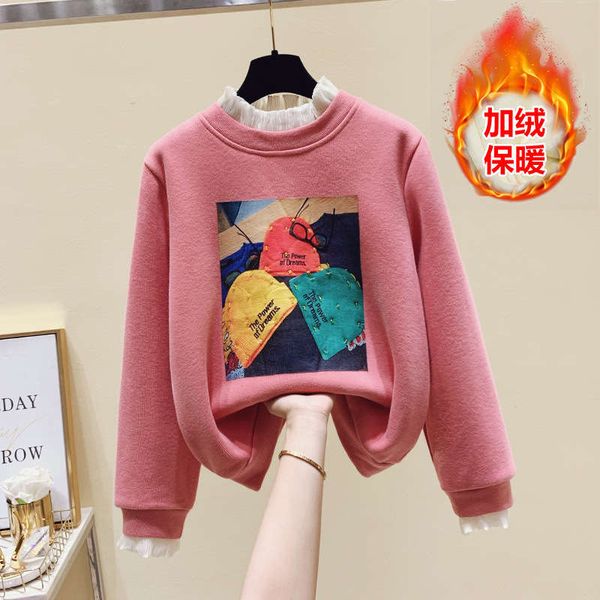 2020 new fake two piece sweater women's autumn and winter plush thickening korean loose pullover half high collar fashion, Black
2020 new fake two piece sweater women's autumn and winter plush thickening korean loose pullover half high collar fashion, Black