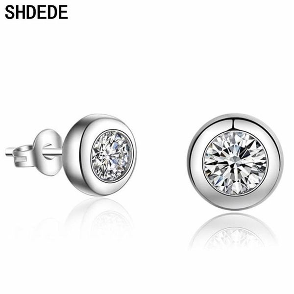 

stud shdede korean small ear studs earrings women accessories embellished with crystals from fashion jewelry gifts x082, Golden;silver