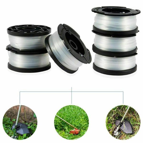 6pcs eater replacement trimmer spools line for black + decker af 100 3zp1 
6pcs eater replacement trimmer spools line for black + decker af 100 3zp1