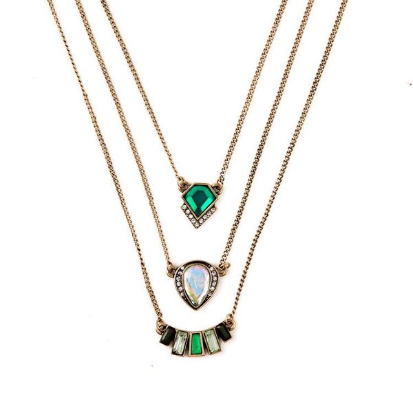 pendant necklaces multilayer designer jewelry summer tide all match green & pendants, Silver
pendant necklaces multilayer designer jewelry summer tide all match green & pendants, Silver