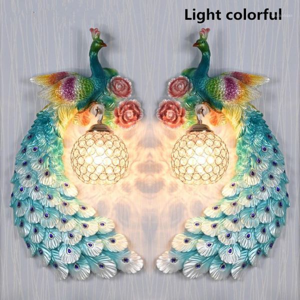 wall lamp 220v european retro fashion peacock decorative creative living room background bedroom bedside aisle color light1
wall lamp 220v european retro fashion peacock decorative creative living room background bedroom bedside aisle color light1