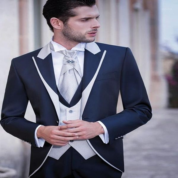 2020 navy blue with white 3 pieces mens suit shawl lapel costume homme groomsmen wedding suits for men groom tuxedos blazer1, White;black
2020 navy blue with white 3 pieces mens suit shawl lapel costume homme groomsmen wedding suits for men groom tuxedos blazer1, White;black