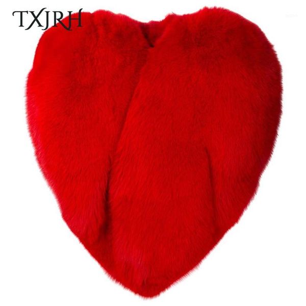 txjrh stylish celebrity 3d red love heart faux fur shaped cape long hairy shaggy coat women thick warm outwear winter1, Black
txjrh stylish celebrity 3d red love heart faux fur shaped cape long hairy shaggy coat women thick warm outwear winter1, Black