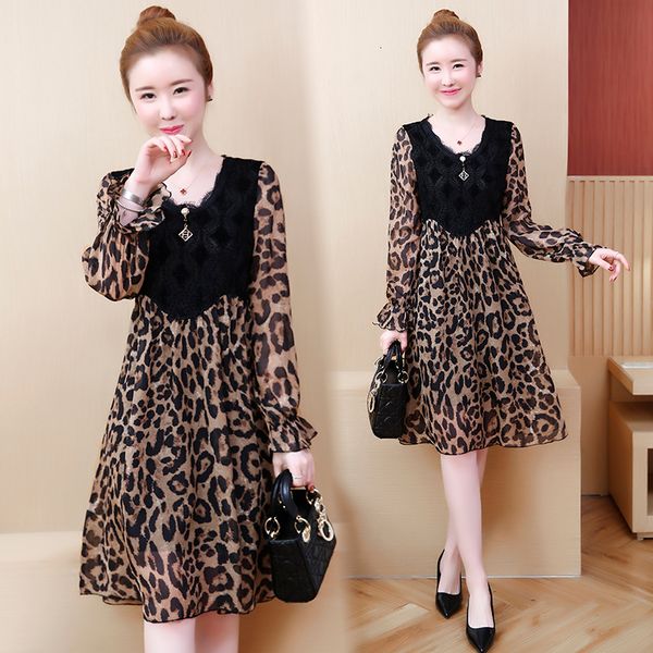 womens plus size leopard dressed in fat blouses long sleeves casual low low-down women wear dresses kfdt, Black;gray
womens plus size leopard dressed in fat blouses long sleeves casual low low-down women wear dresses kfdt, Black;gray