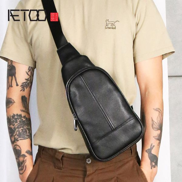 hbp aetoo leather layer cowhide retro fashion simple chest bag black shoulder small shoulder bag tide male mobile phone bag
hbp aetoo leather layer cowhide retro fashion simple chest bag black shoulder small shoulder bag tide male mobile phone bag