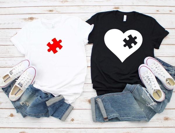 funny matching puzzle heart love couples print women tshirt cotton casual funny t shirt gift 90s lady yong girl drop ship s-896, White
funny matching puzzle heart love couples print women tshirt cotton casual funny t shirt gift 90s lady yong girl drop ship s-896, White